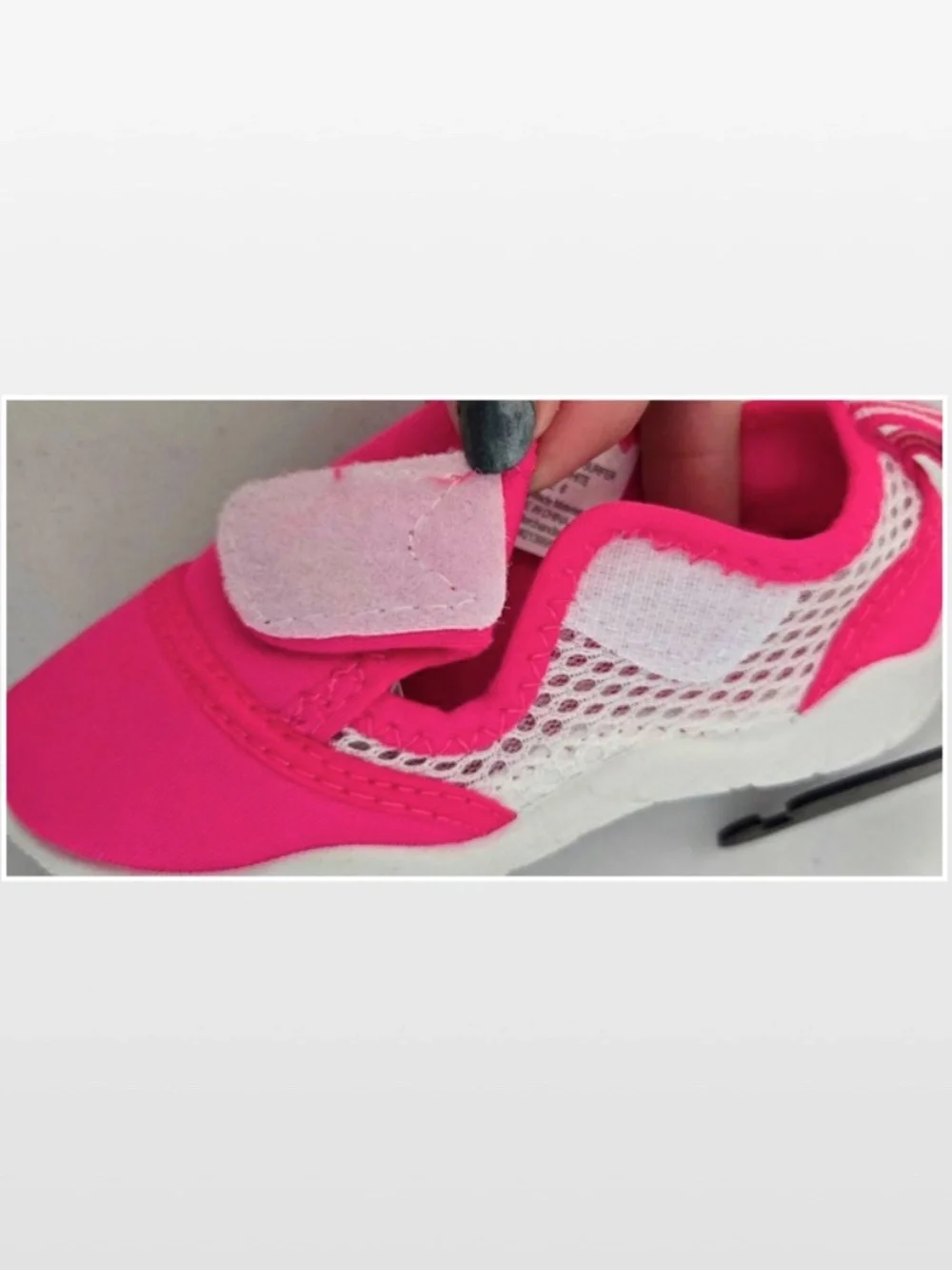 New Wave Zone Water Shoes Girls Size 6 Toddlers Pink White Mesh Kids NWT